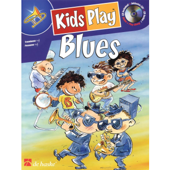 Zbiór nut solo na waltornię Kids Play Blues! + CD, De Haske